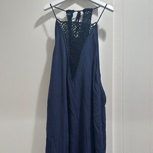 Acacia Swimwear Navy s worn from sample